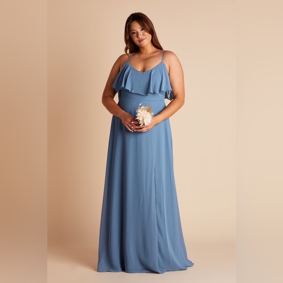 Birdy Grey Jane Dress in Chiffon Twilight Bridesmaid Dress Curve 2X - Picture 1 of 4